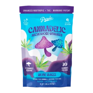 Home purple mushroom gummies blue razz (6000mg)