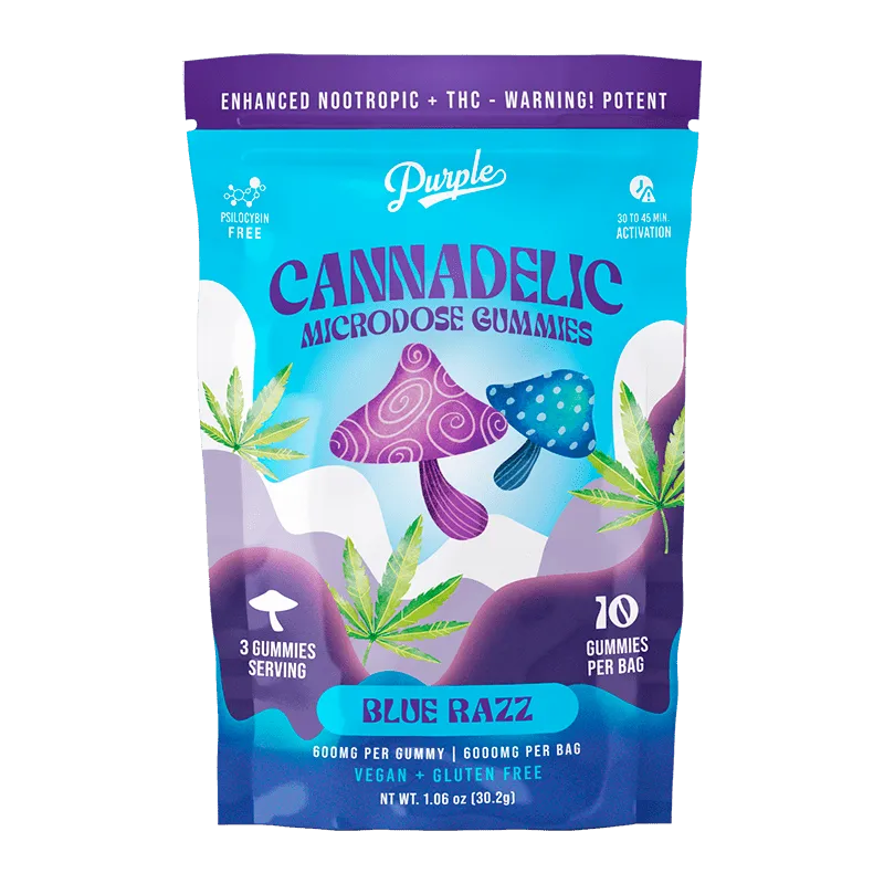 purple mushroom gummies blue razz (6000mg) purple mushroom gummies blue razz (6000mg)