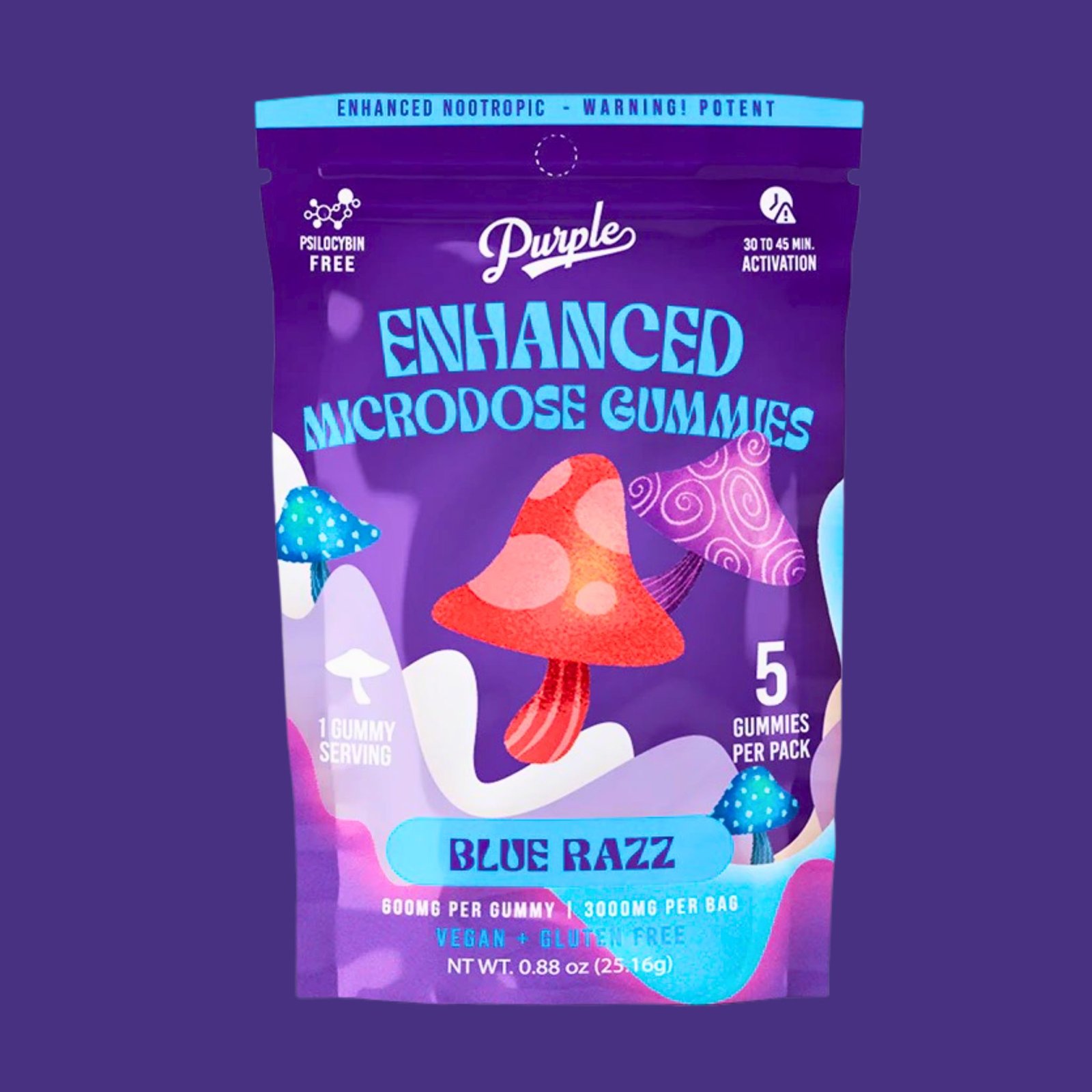 purple mushroom gummies strawberry (3000mg) purple mushroom gummies strawberry (3000mg)