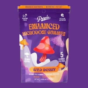 purple mushroom gummies wild berry (3000mg)